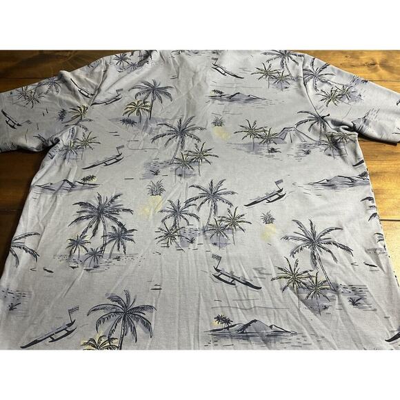Travis Mathew Men's Hawaiian Print Polo Shirt Short Sleeve XXL Blue Pineapple - Picture 9 of 9